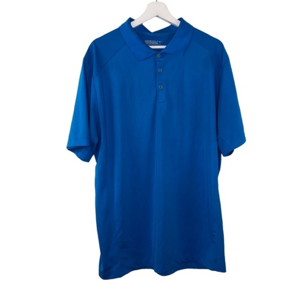Nike Golf Dri-Fit Tour Performance Short Sleeve Polo Blue